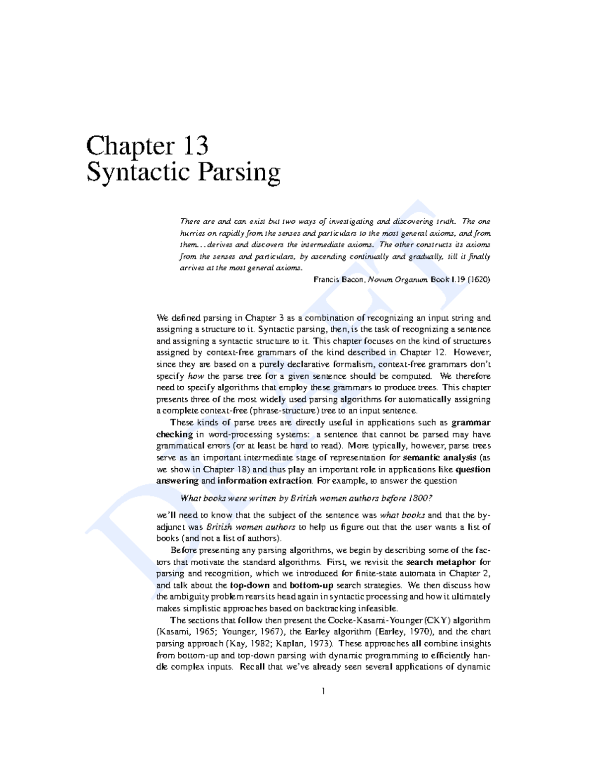13 - Nlp - DRAFT Chapter 13 Syntactic Parsing There are and can exist ...