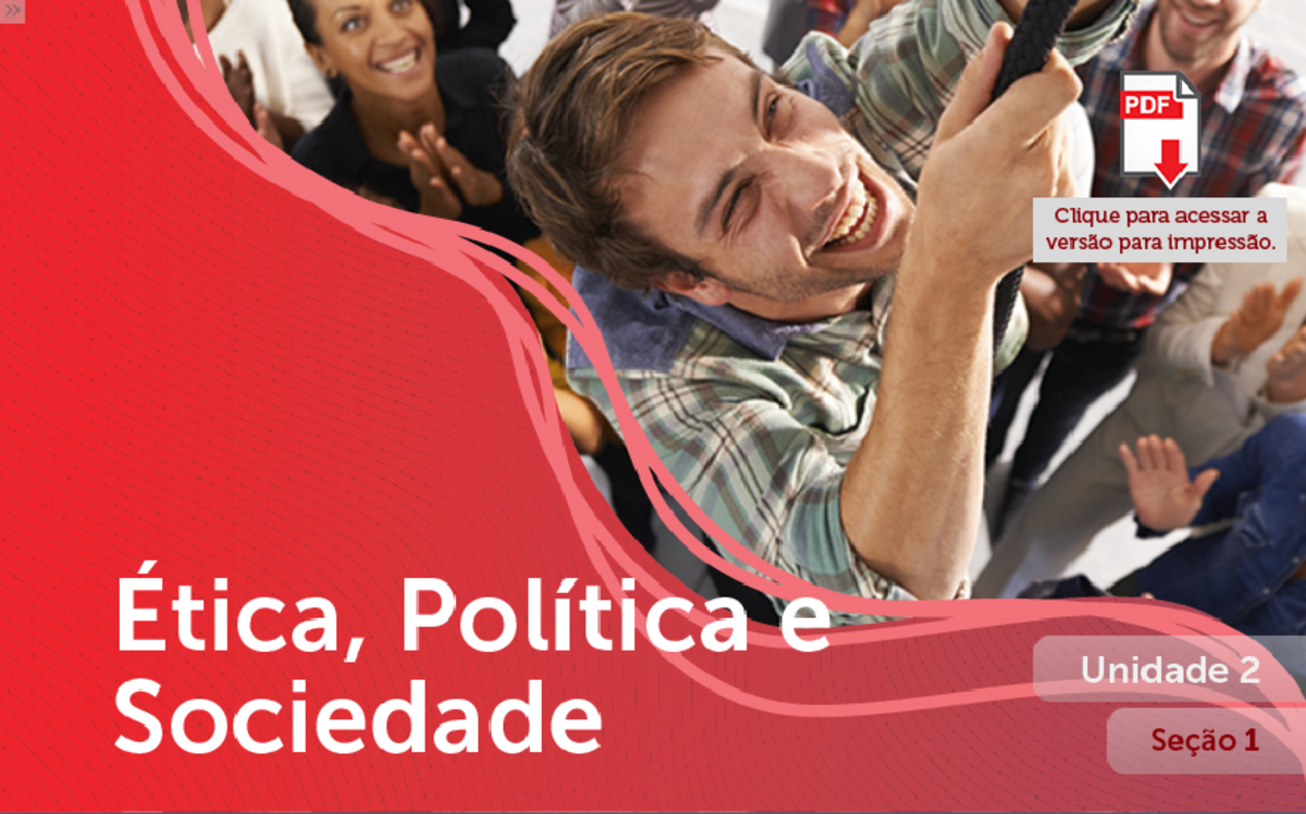 Etica pollitica sociedade u2 s1 Sociedade