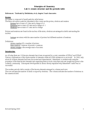 Lab+11 - Organic Chem II - Principles of Chemistry Lab 11: Organic ...