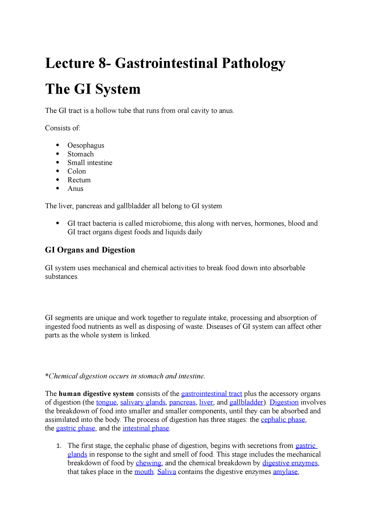 gastroenterology case study medical terminology