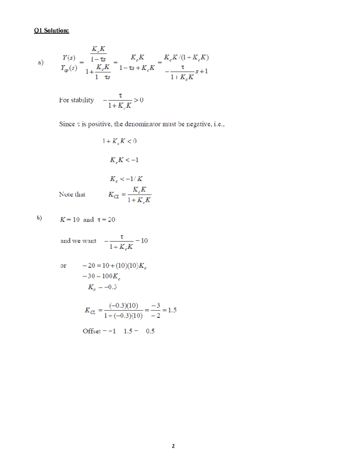 Assignment 5 sol - solutions - Q1 Solution: 2 Q2 Solution ...