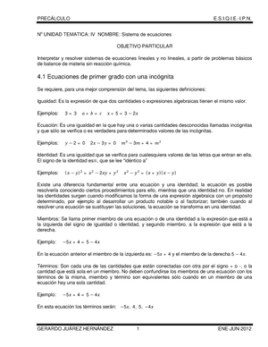 Guia-problemario-precalculo - Función De Segundo Grado La Parábola Las ...