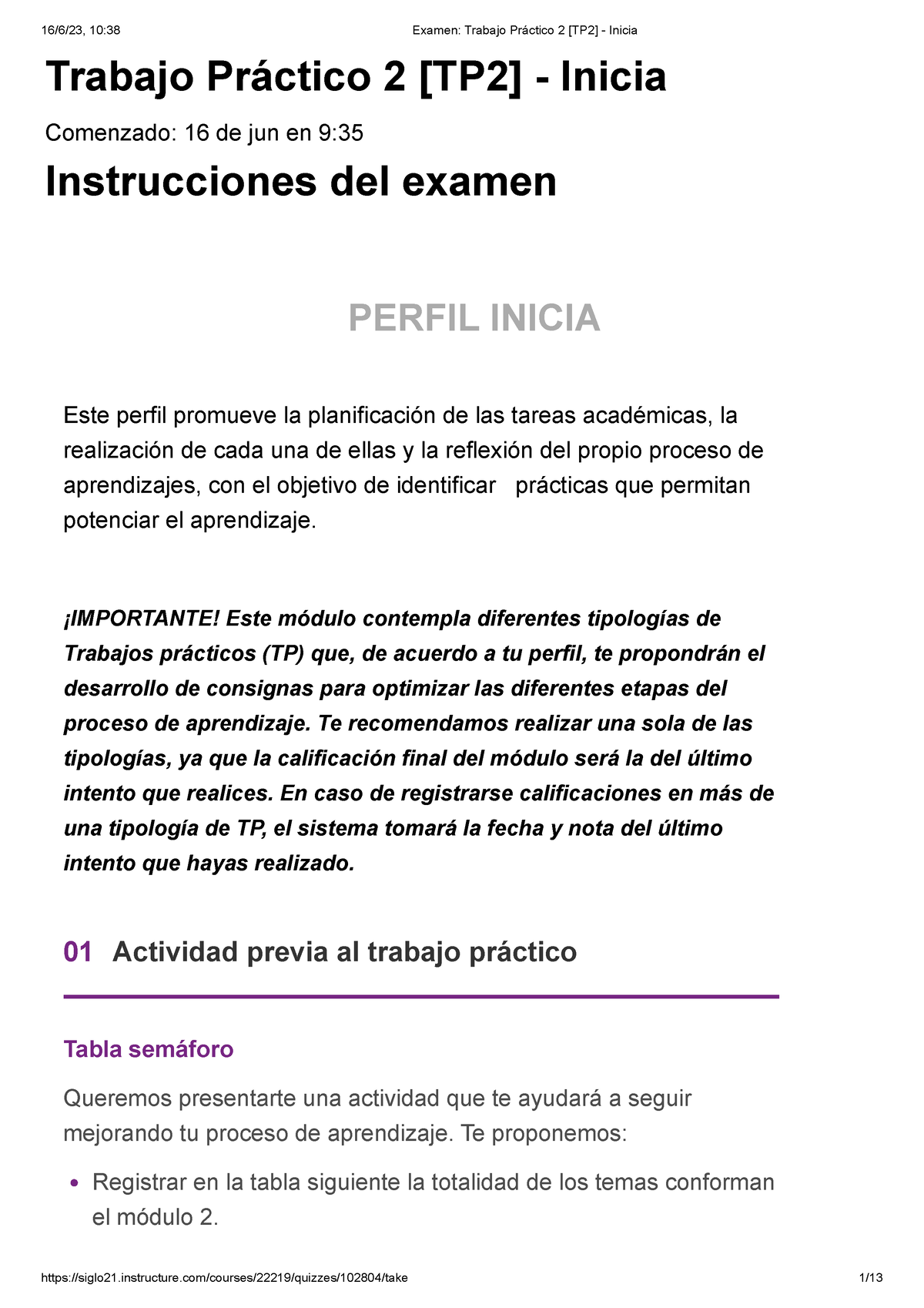 Examen Trabajo Práctico 2 Tp2 Inicia Trabajo Práctico 2 Tp2 Inicia Comenzado 16 De 0872