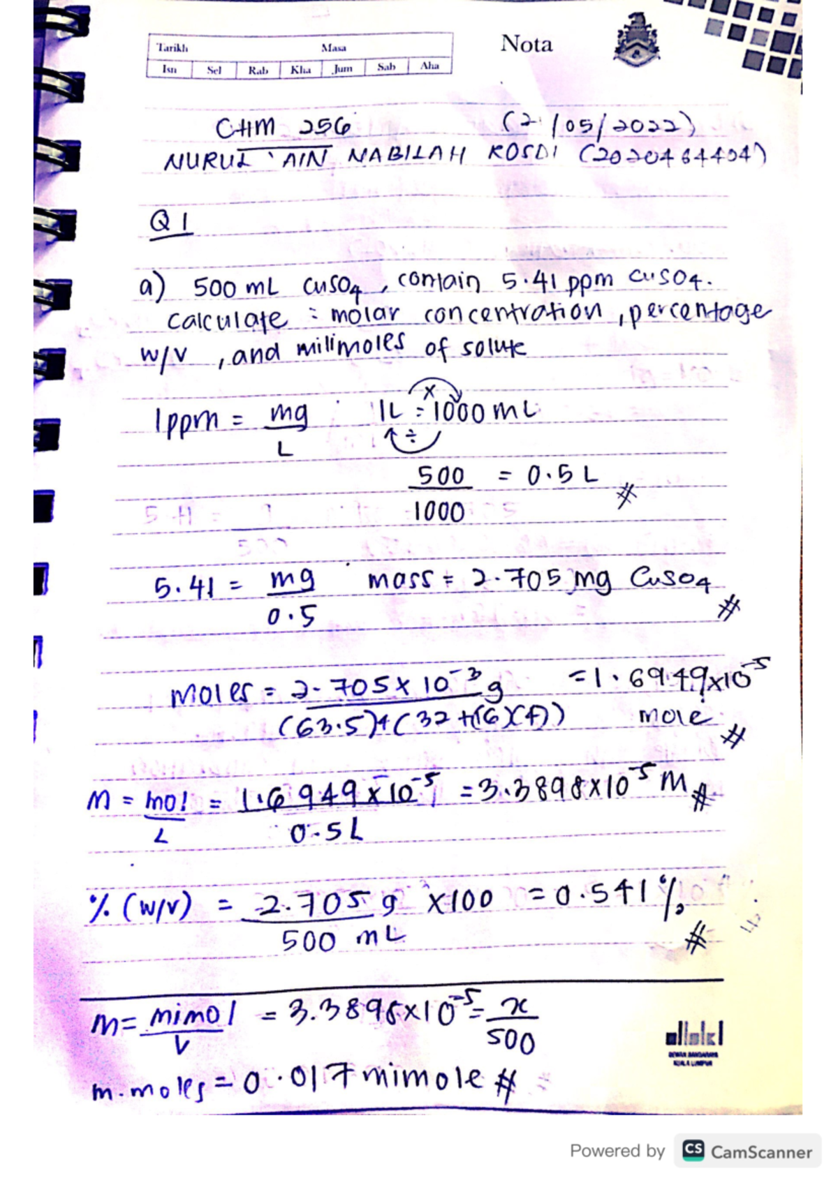 TUTORIAL CHM PRACTICE MATERIALS - Inorganic Chemistry - Studocu
