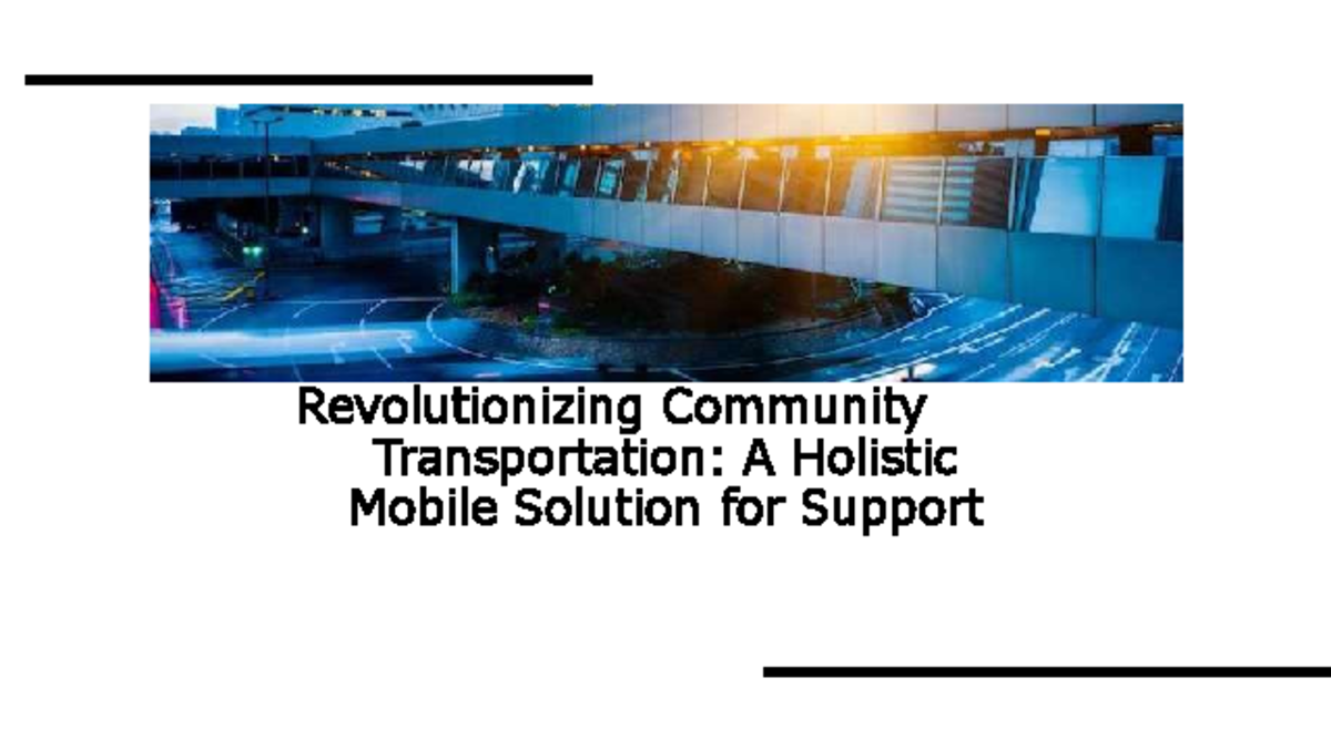 Trans Disciplinary Project Compressed Revolutionizing Community