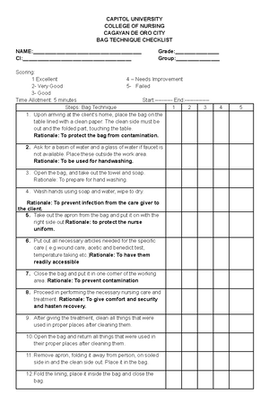 30 item Answer sheet copy - Capitol University Capitol University ...