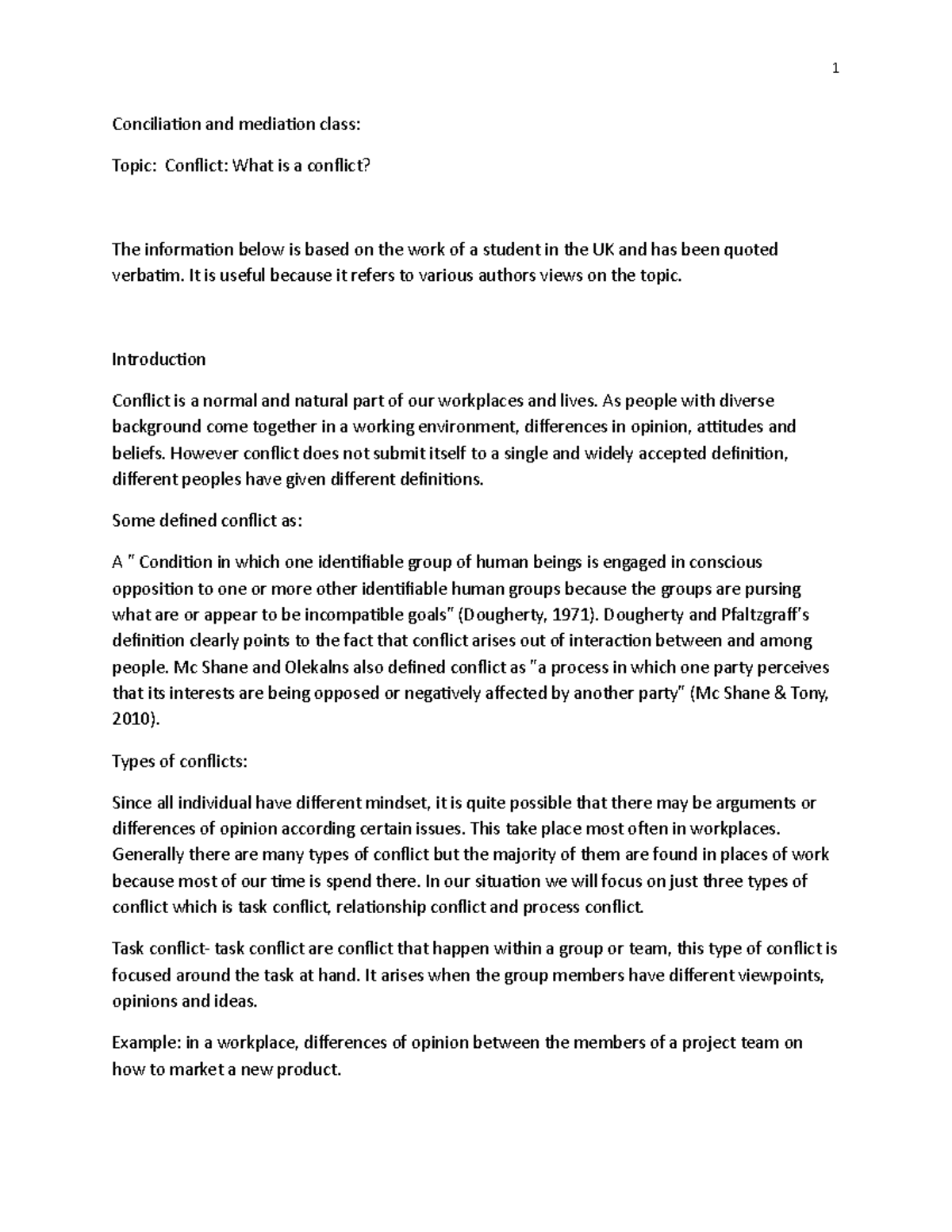 Conflict topic conciliation and mediation 2018Cinf - Conciliation and ...