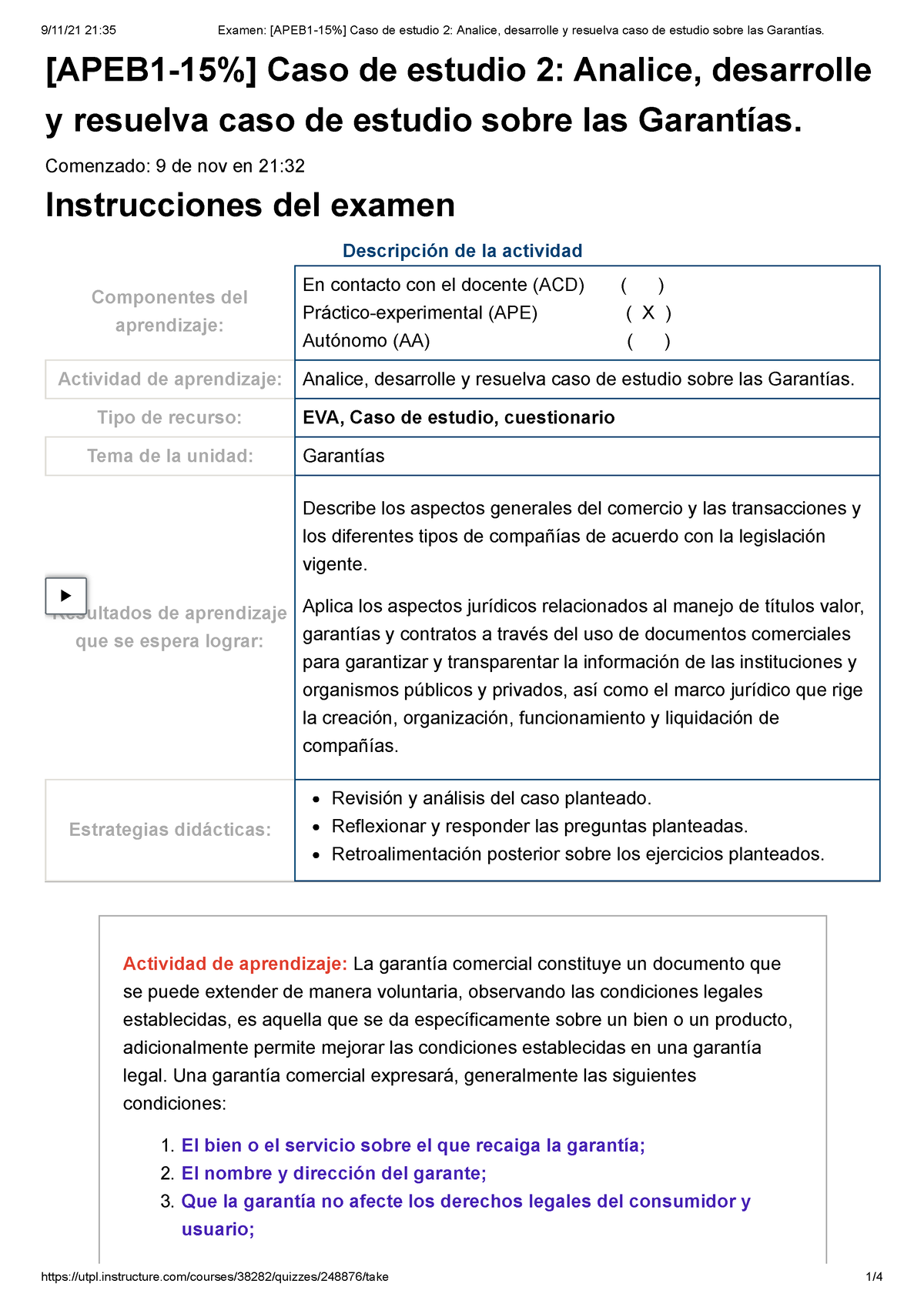 Examen [APEB 1-15%] Caso De Estudio 2 Analice, Desarrolle Y Resuelva ...