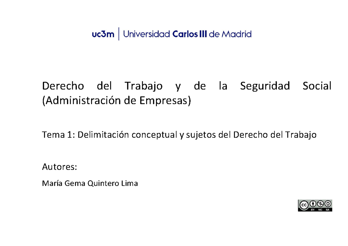 Tema1 OCW DTSS - Apuntes - Derecho del Trabajo y de la Seguridad Social ...