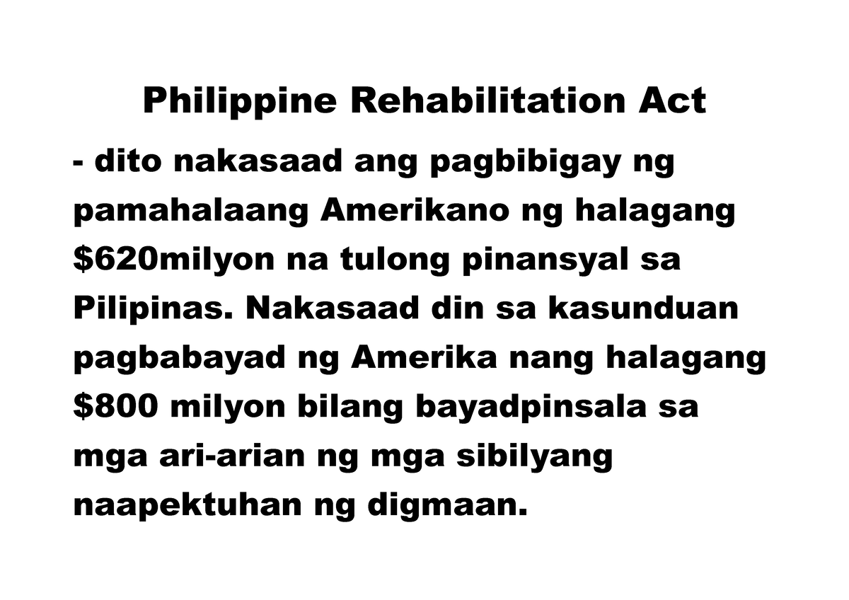 Philippine Rehabilitation Act Nakasaad Din Sa Kasunduan Pagbabayad Ng   Thumb 1200 848 