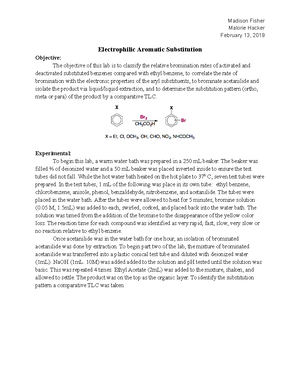 Orgo 2 Lab 1 - Lab report for Diels-Alder - Madison Fisher Malorie ...