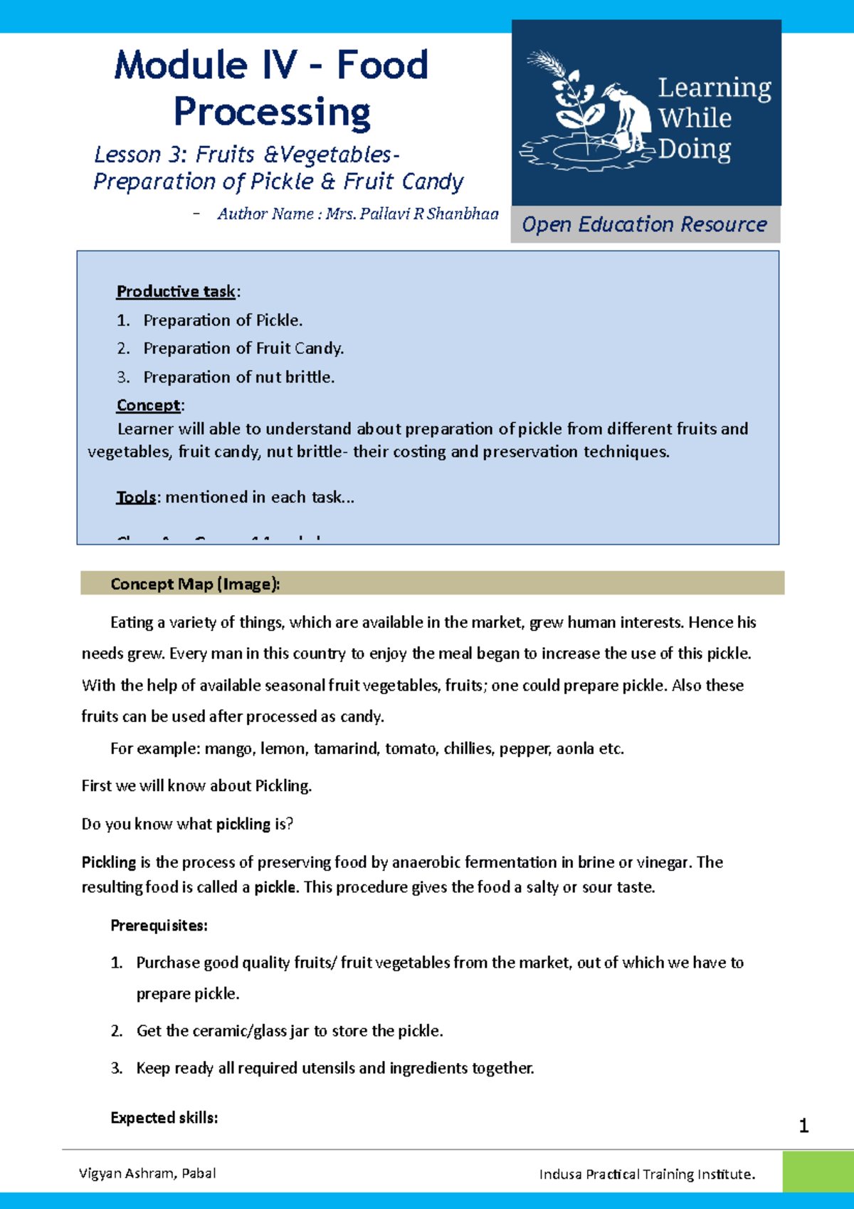 Food Processing Fruit and Vegetable Preservation Fruit and Vegetable ...