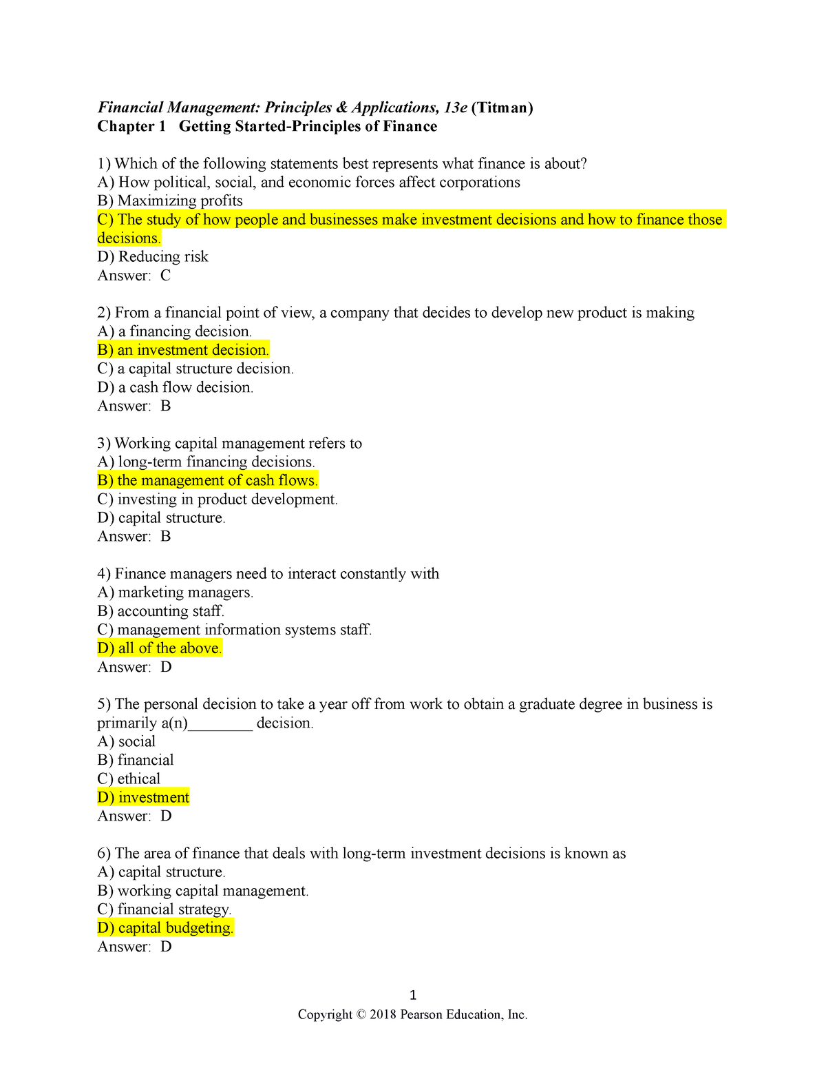 Chapter 1 - Financial Management: Principles & Applications, 13e ...