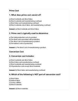 Managerial Accounting 17e Solutions Chapter 11 - Studocu