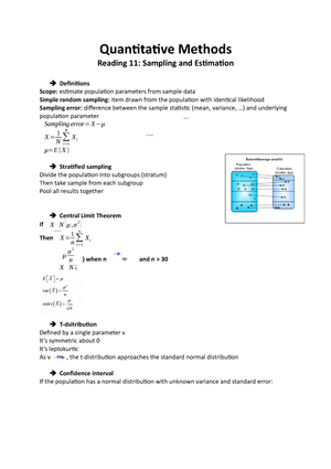 Quantitative Methods CFA - SS3: Quantitative Methods Correlation ...