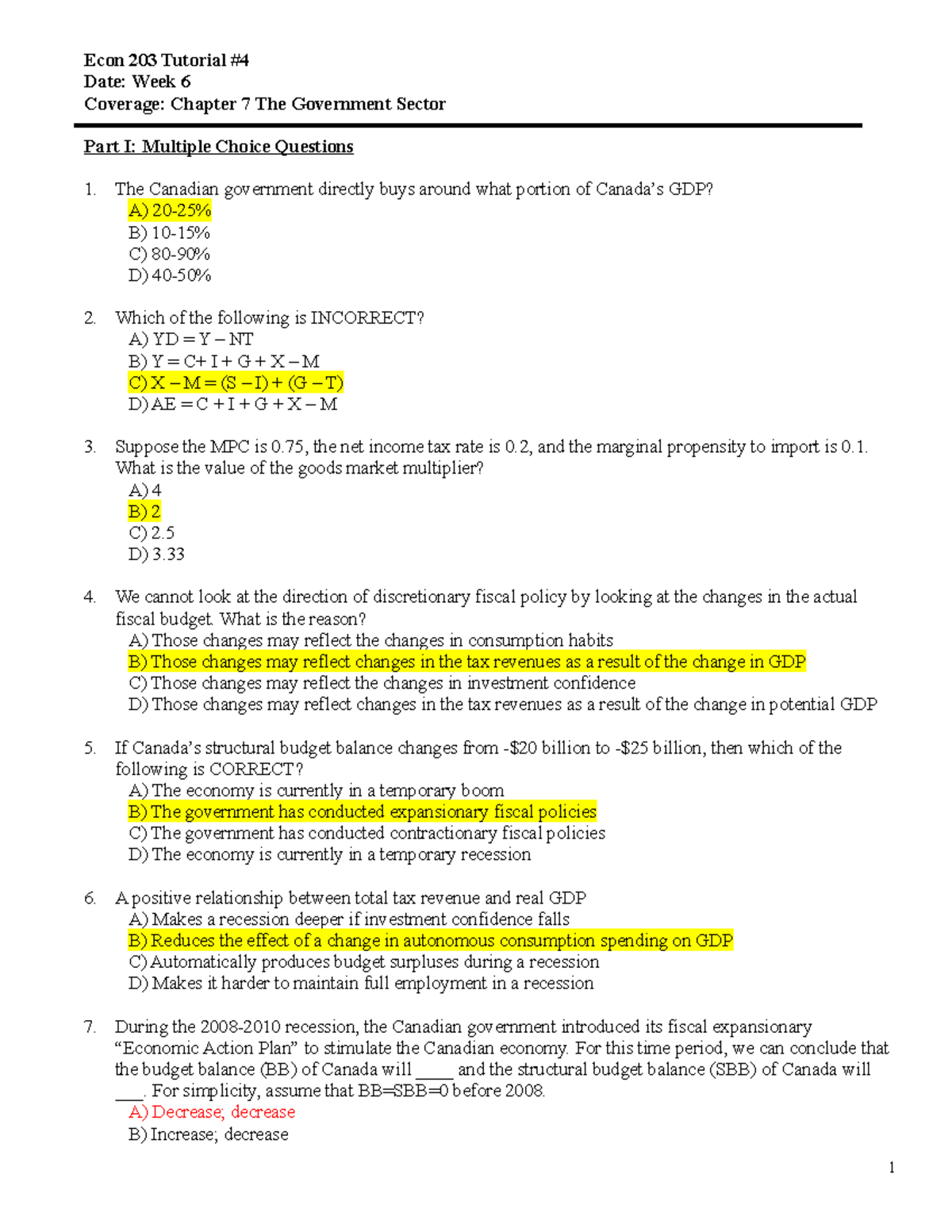 3 Tutorial 4 Econ 3 Concordia Studocu