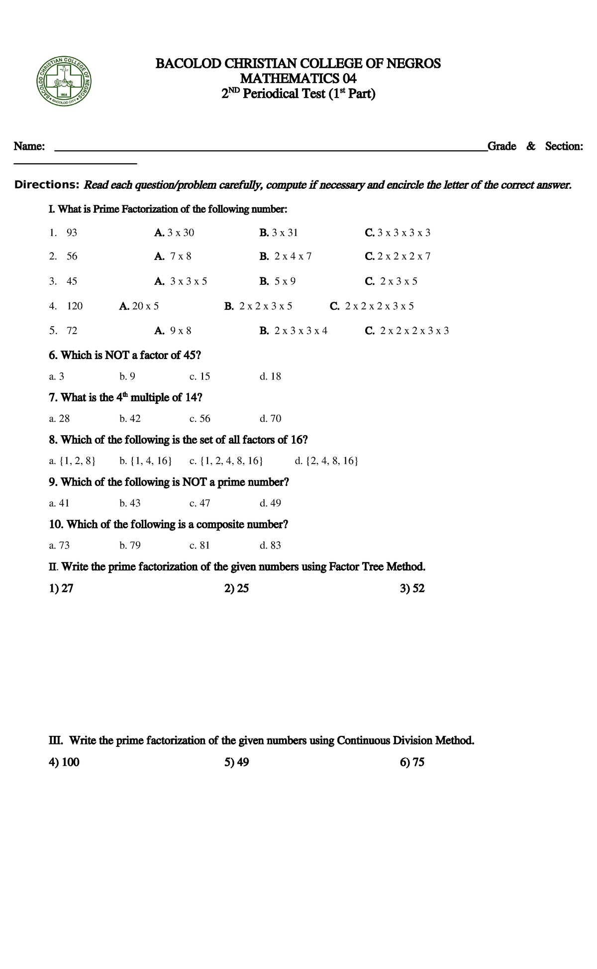 periodical-test-i-what-is-prime-factorization-of-the-following