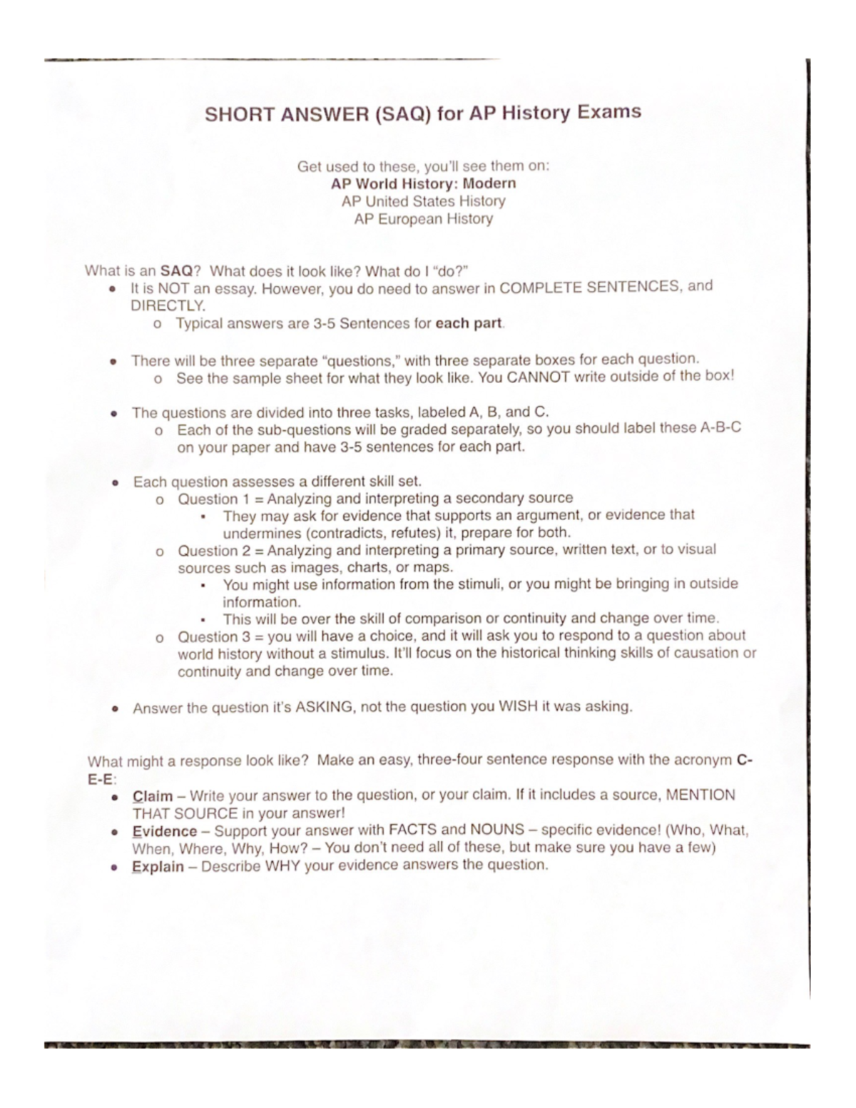 Ap World History Practice Saq 14 - yy93690