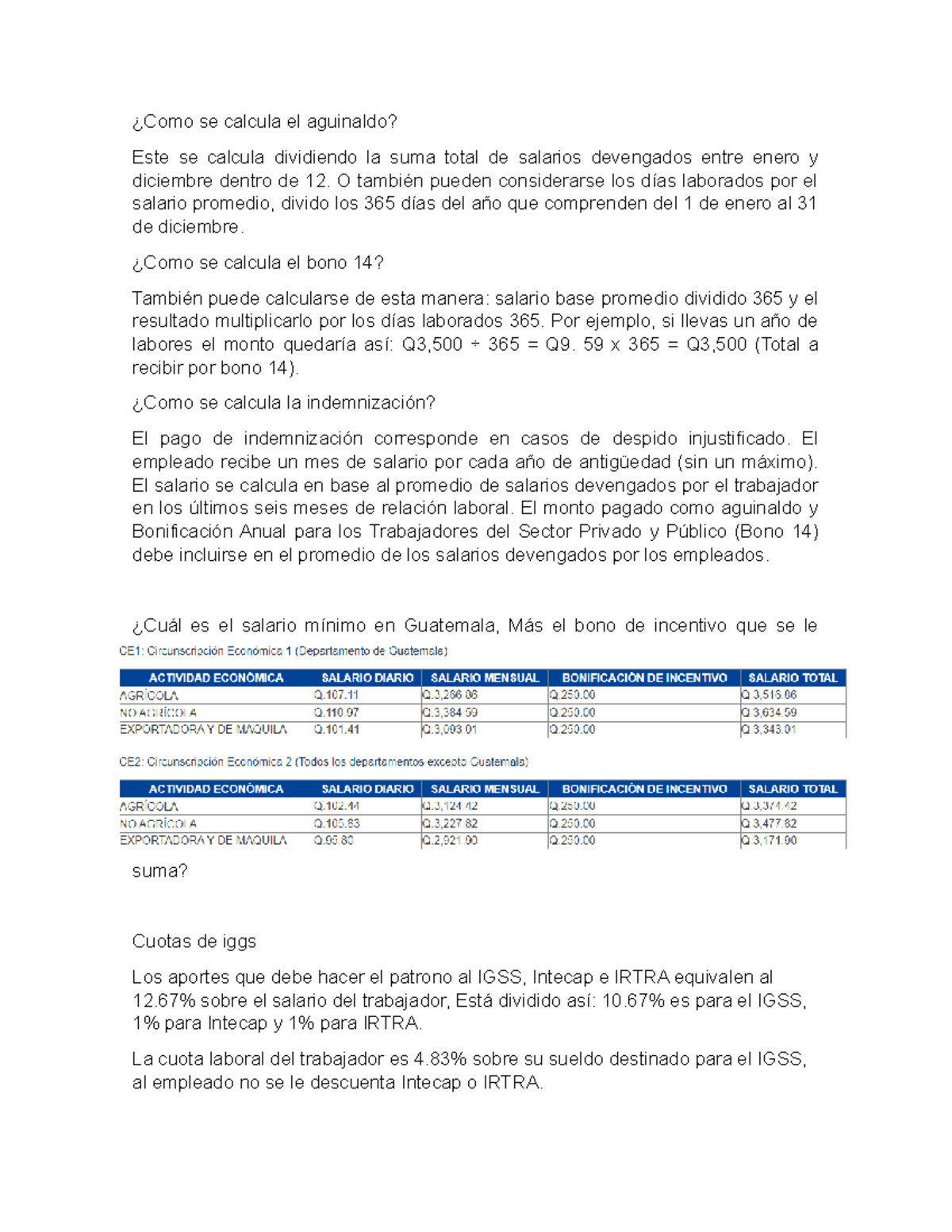 Como se calcula el aguinaldo - ¿Como se calcula el aguinaldo? Este se ...
