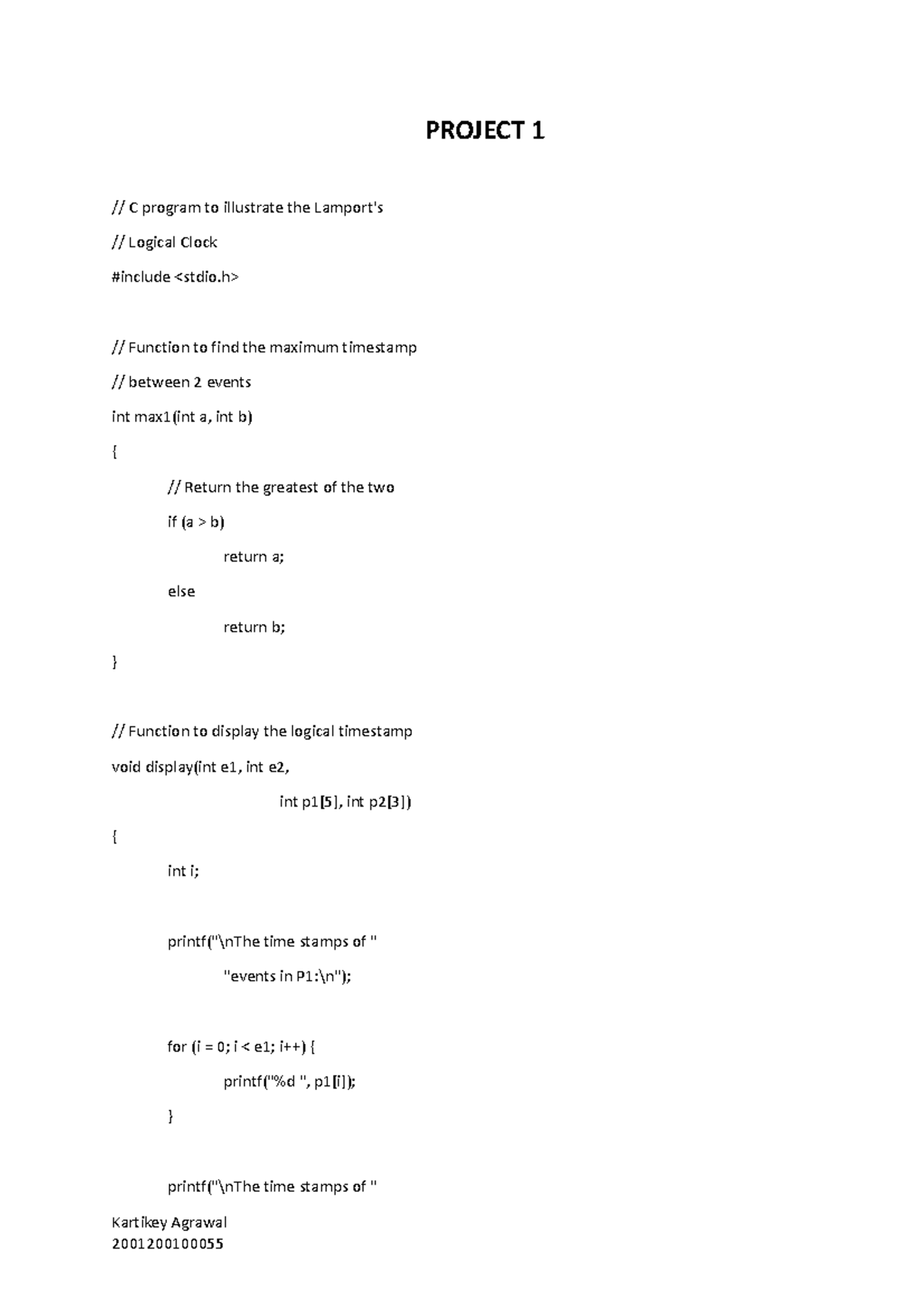 Distributed System L1 - PROJECT 1 // C program to illustrate the ...
