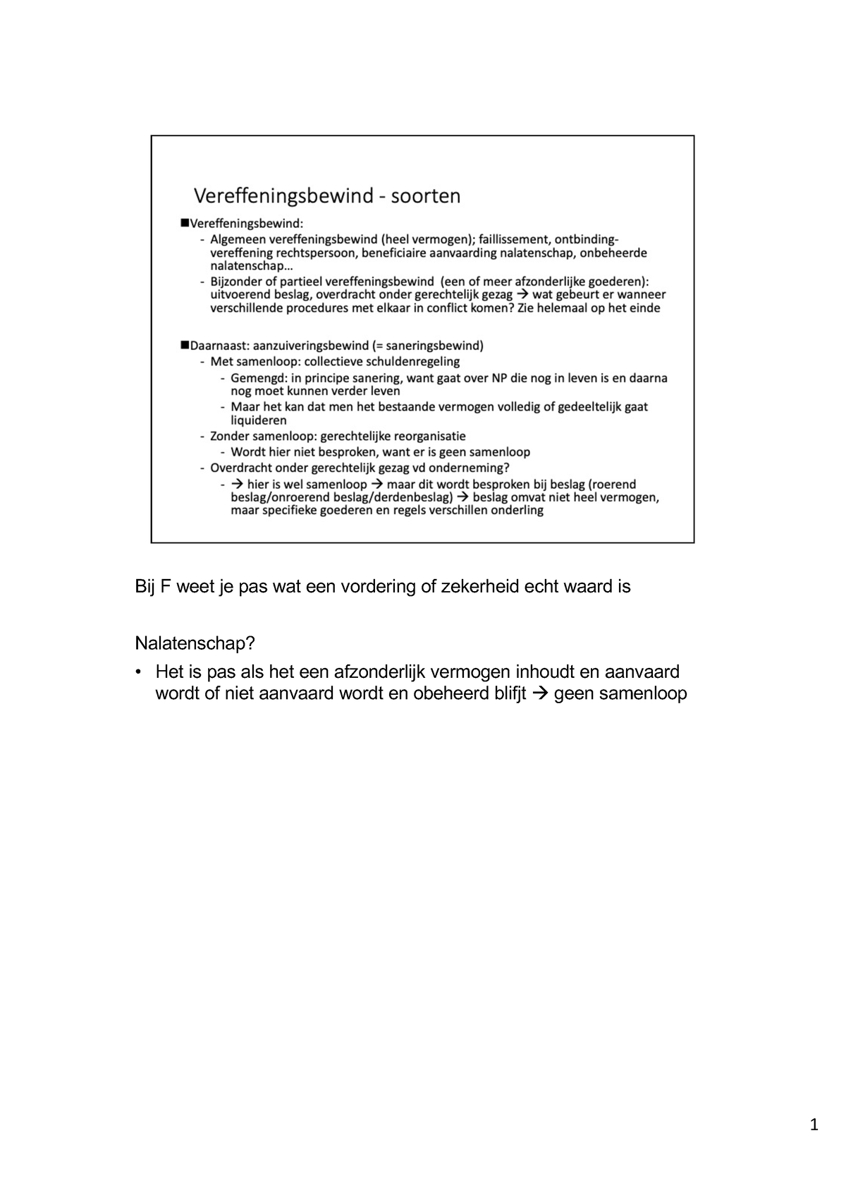 BLOK Insolventie 8 Met Notities - Compatibiliteitsmodus - Bij F Weet Je ...