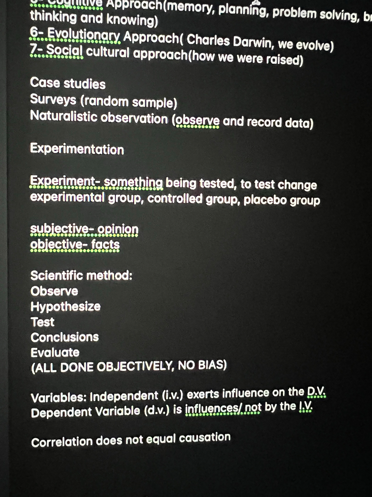 Psych 2 - Just started the class, more to come. Long, excessive notes ...