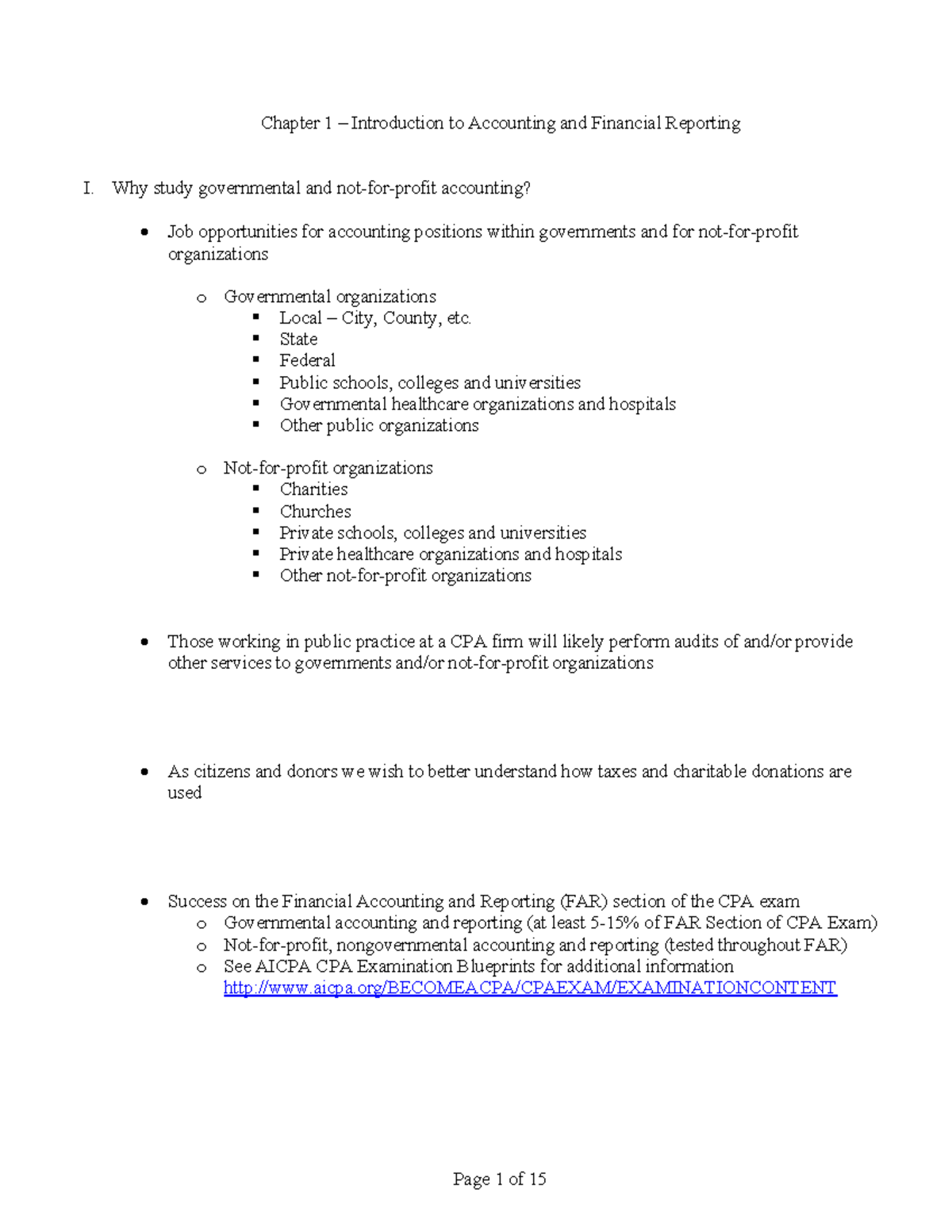 Notes - Ch. 01 (14th ed - Chapter 1 – Introduction to Accounting and ...