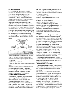 DBMS Architecture - THREE-SCHEMA ARCHITECTURE AND DATA INDEPENDENCE The ...