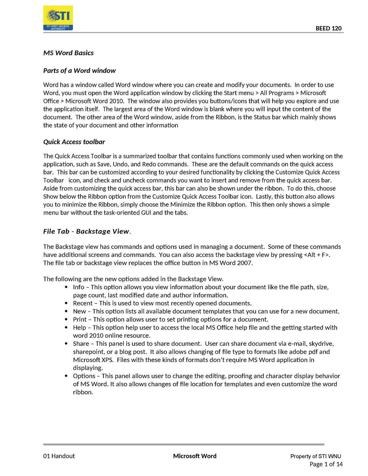 edtech-01-handout-ms-word-basics-parts-of-a-word-window-word-has-a