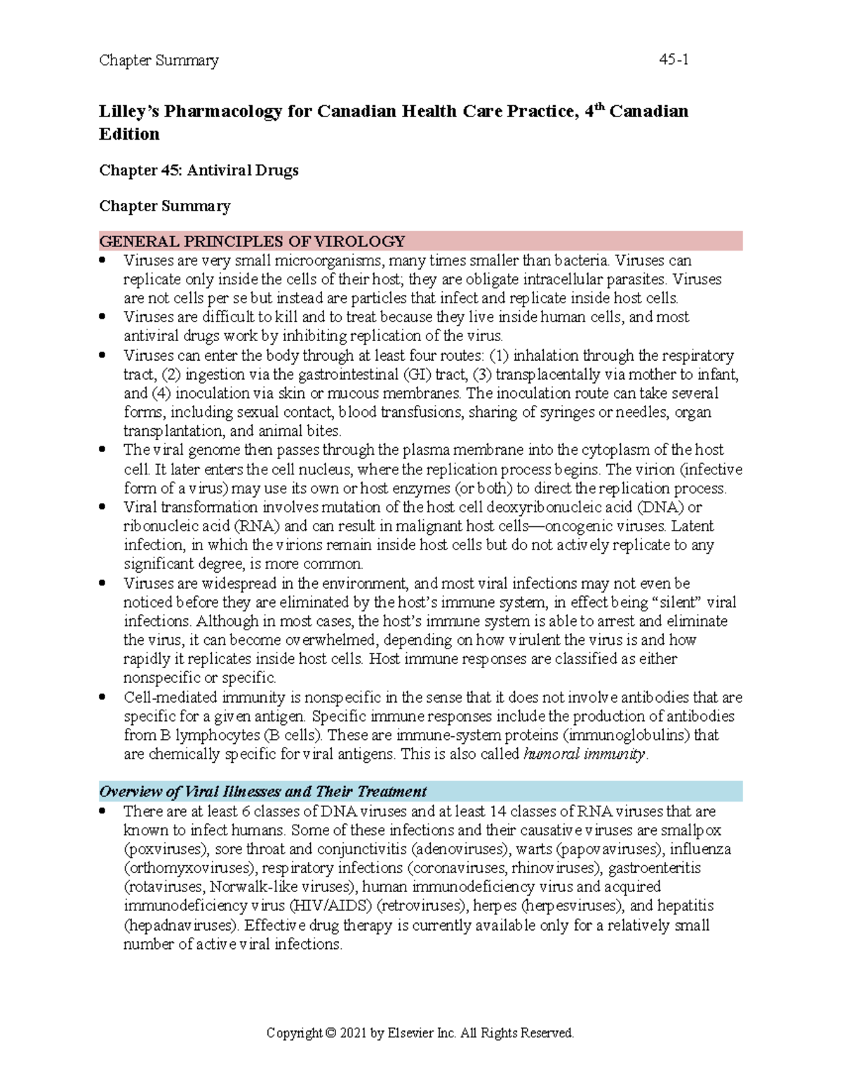 Chapter 045 - Lilley’s Pharmacology for Canadian Health Care Practice ...