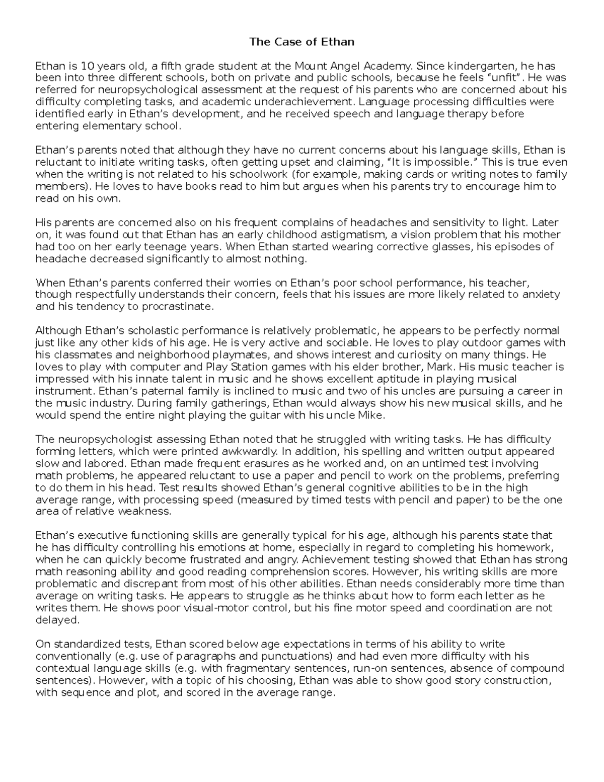 Horney case study 10 image