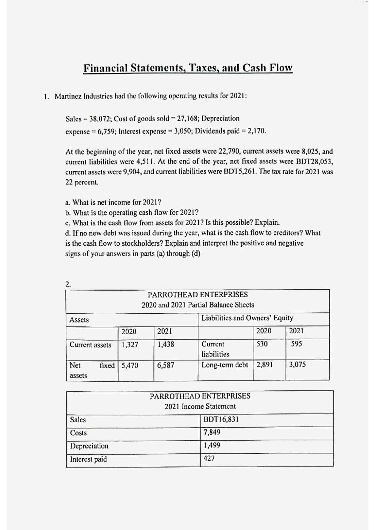 finance term paper format