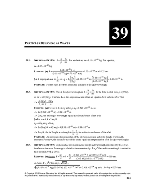 40 Key Equations - Modern fysik - Copyright © 2012 Pearson Education ...