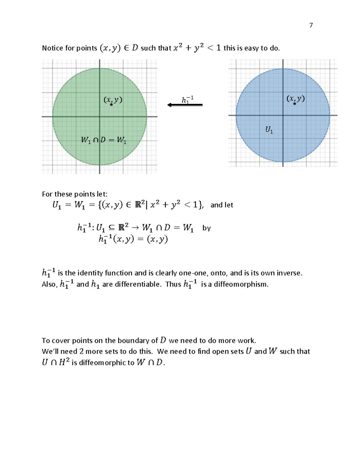 Manifolds ii Calculus iii Notice for points (𝑥, 𝑦) ∈ 𝐷 such that 𝑥 2 + 𝑦 2