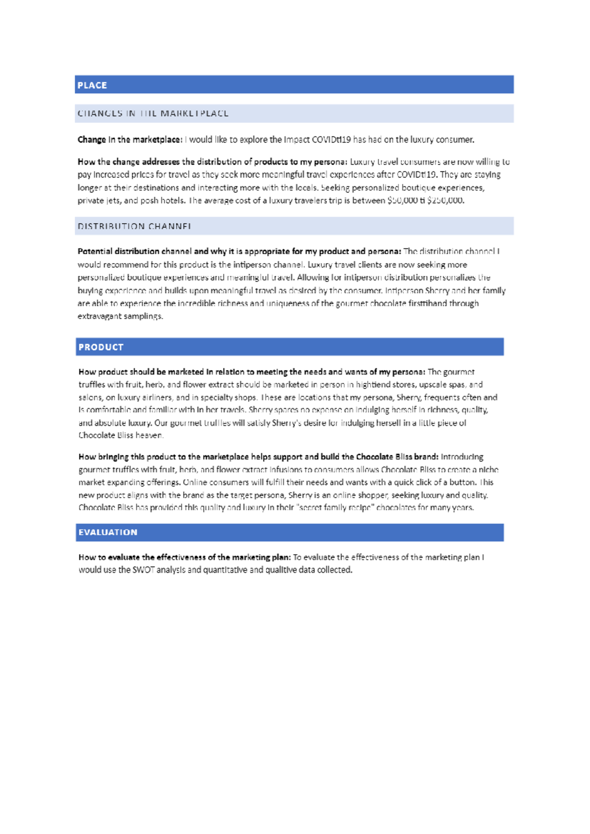 Marketing project - MKT-205 - Studocu