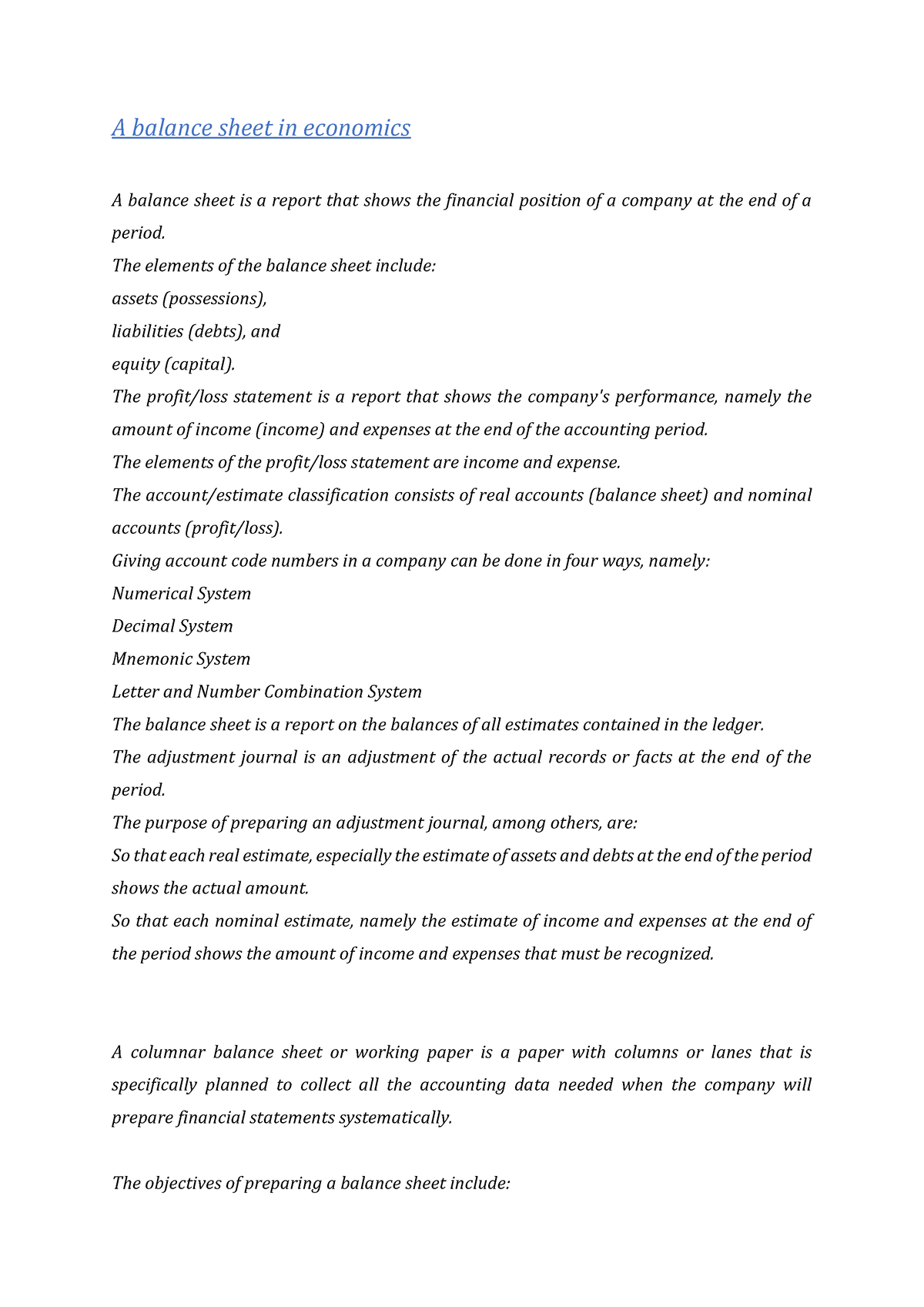 a-balance-sheet-in-economics-the-elements-of-the-balance-sheet