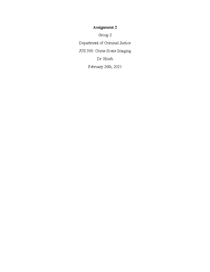 Mock Crime Scene Written Report - Mock Crime Scene Report Group 2 Jus ...