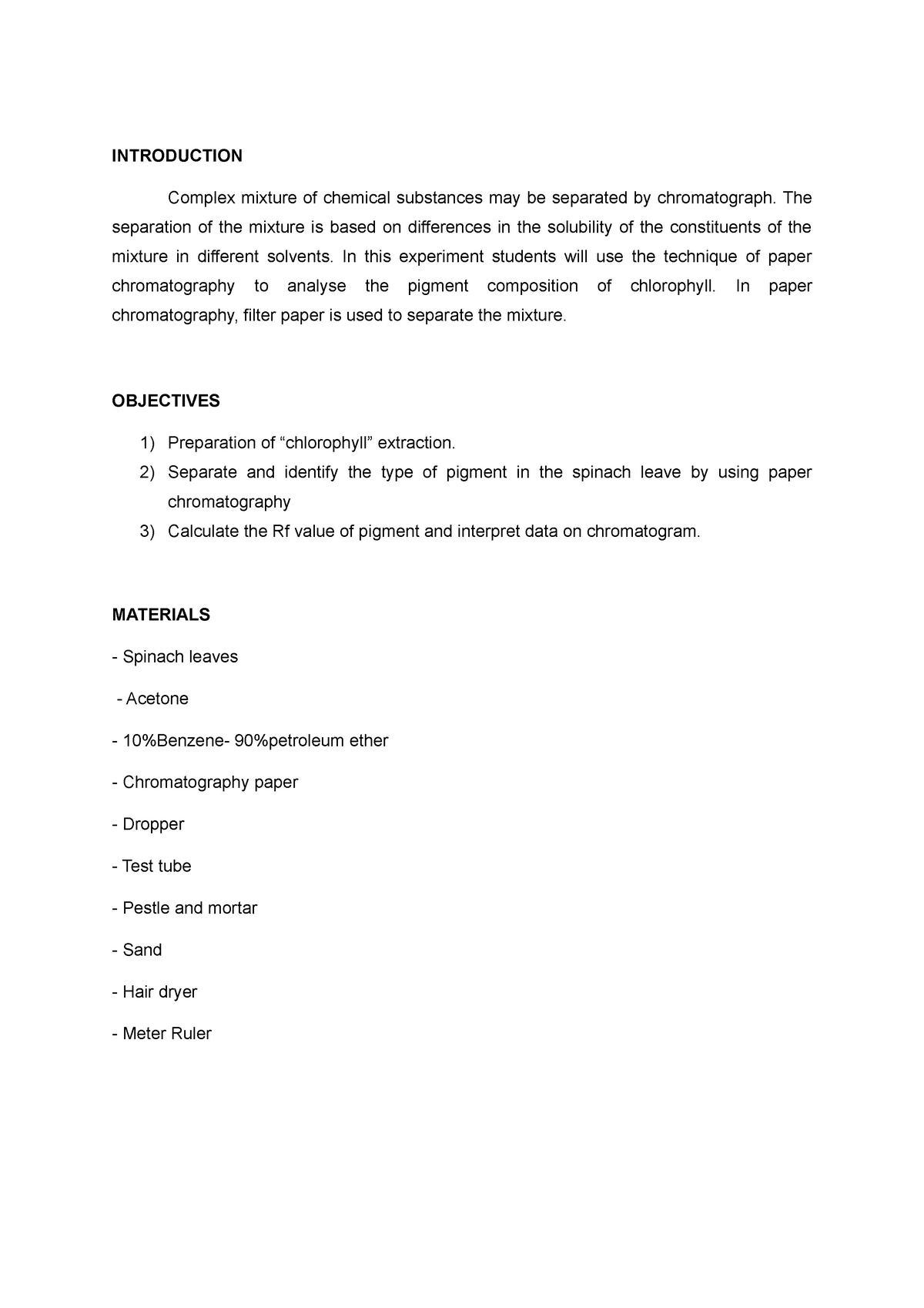 Bio lab - Its about bio lab report - Applied Science - UiTM - Studocu