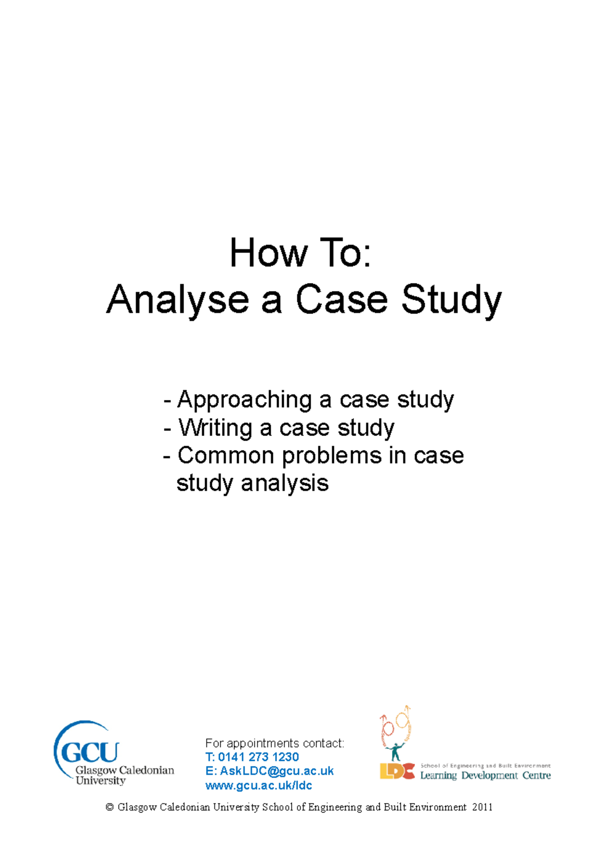 how to analyse a case study harvard