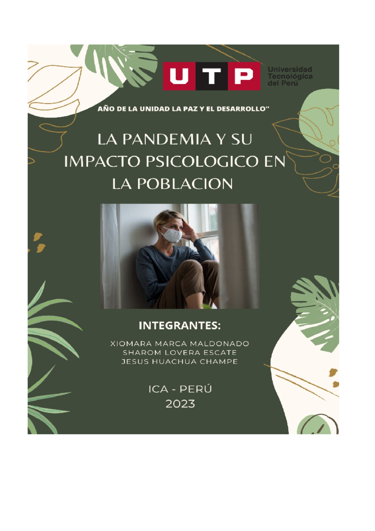 La Pandemia y su impacto psicológico en la población 19 - Introducción ...