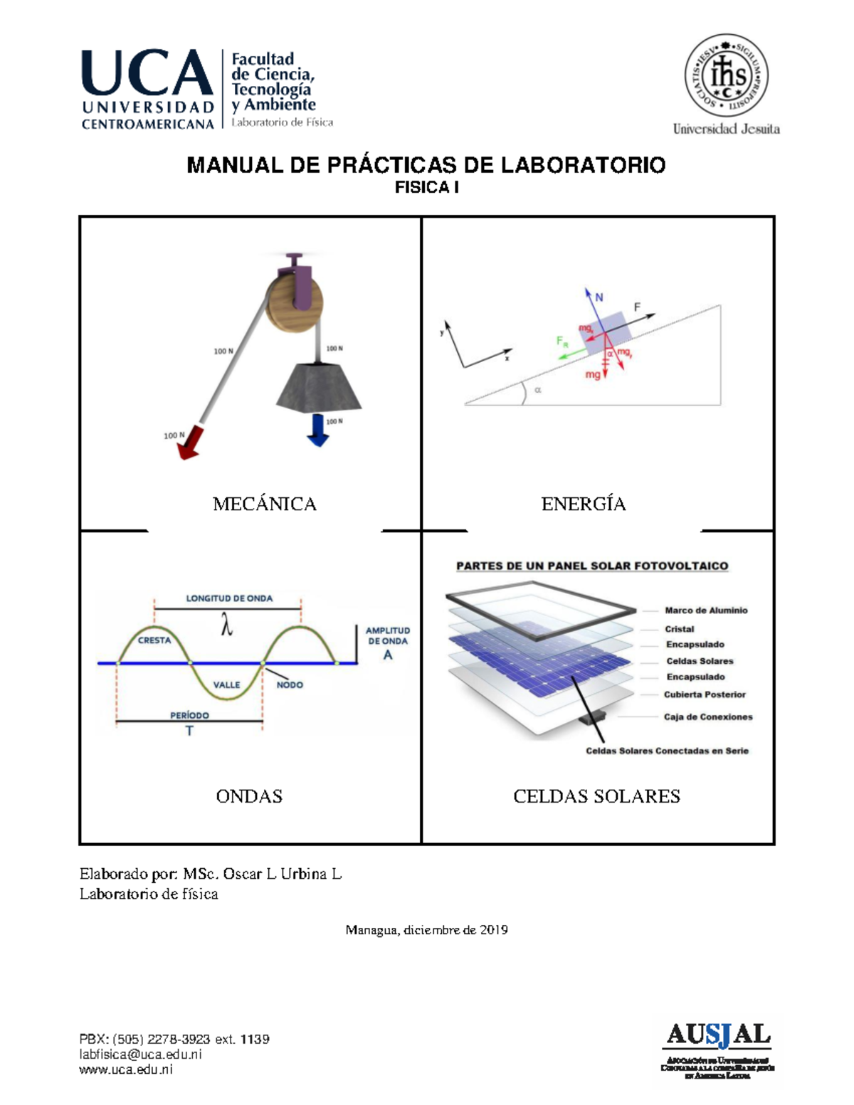 Manual De Laboratorio Fisica 1 Prácticas 1, 2 Y 3 1S 2023 - PBX: (505 ...