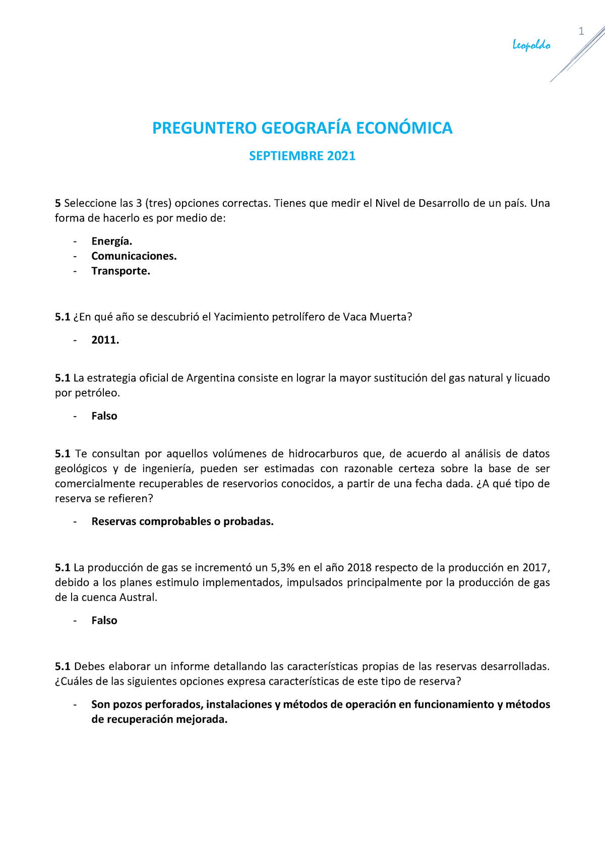 Preguntero 2do Parcial Geografia Economica Septiem 2021 - Version 3 ...