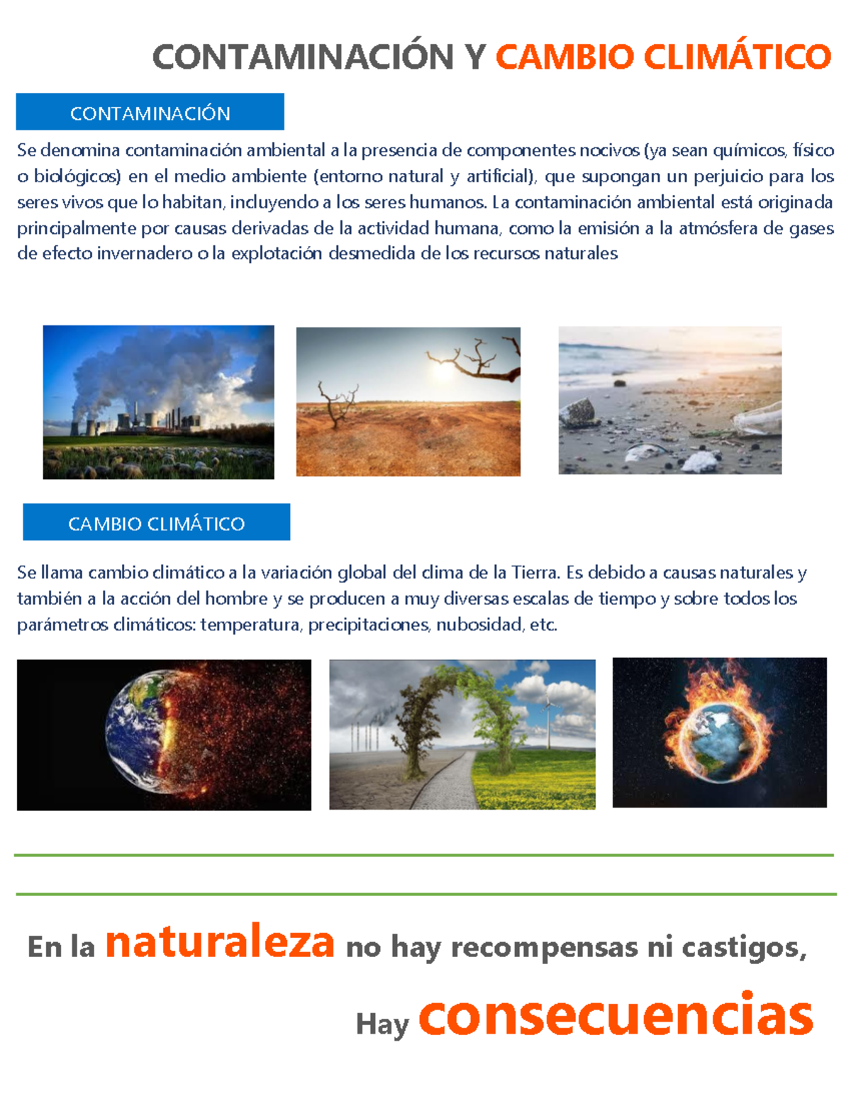 Contaminación Y Cambio Climático - CONTAMINACIÓN Y CAMBIO CLIMÁTICO Se ...