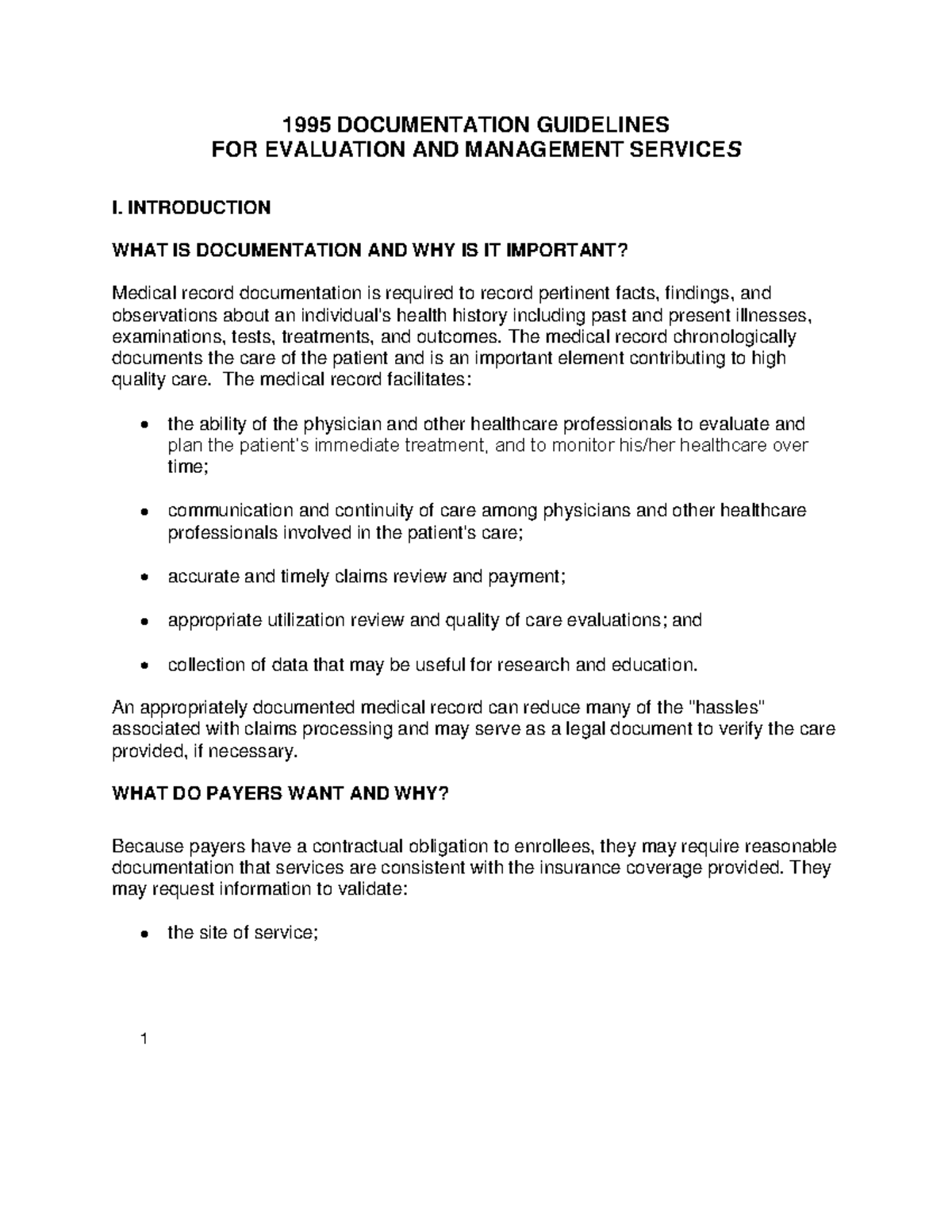 1995 EM Documentation Guidelines - 1995 DOCUMENTATION GUIDELINES FOR ...