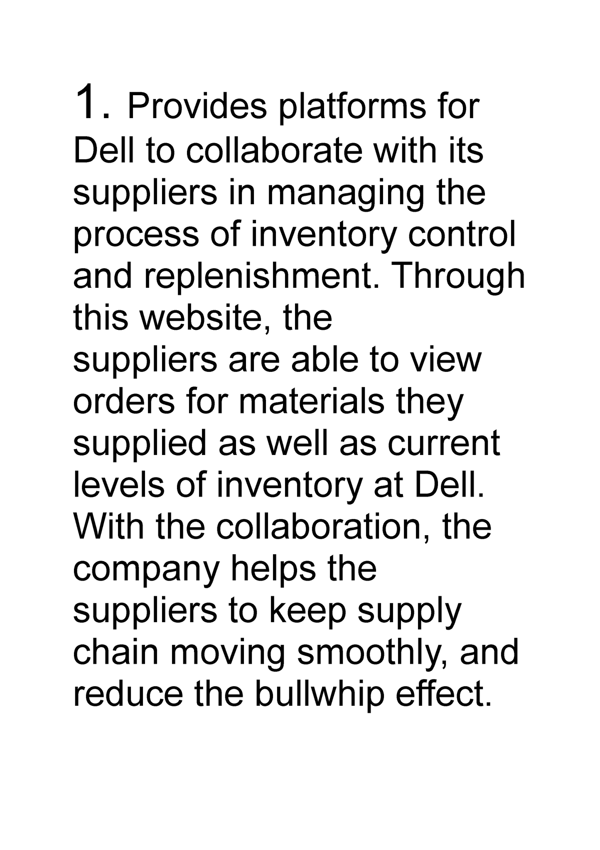 dell just in time case study pdf