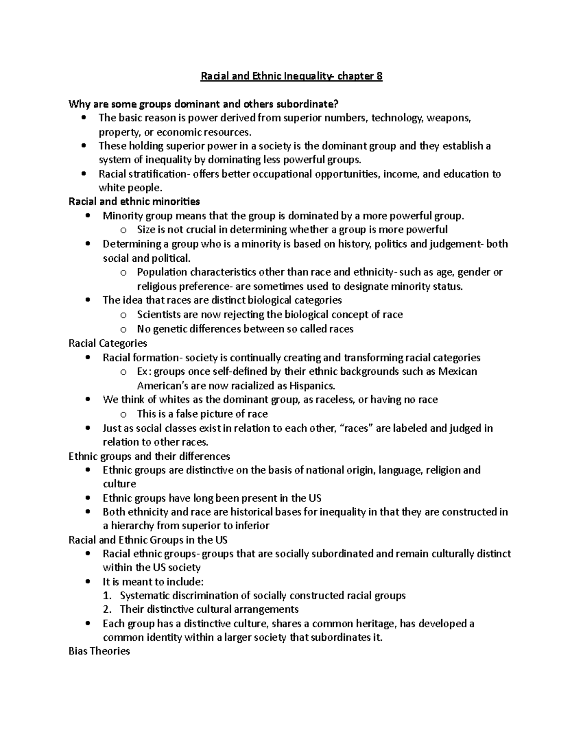 Chapter 8 - Textbook and lecture notes combined. Professor- Vijai Singh ...