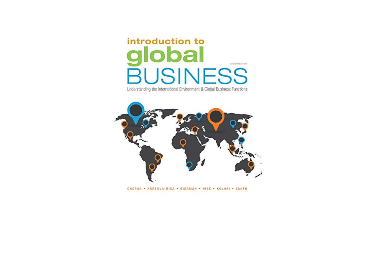 Ebook Download Introduction To Global Business Understanding The ...