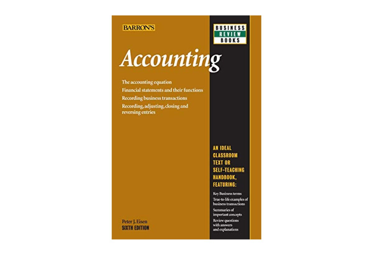 PDF read online Accounting Barron s Business Review free acces - Studocu