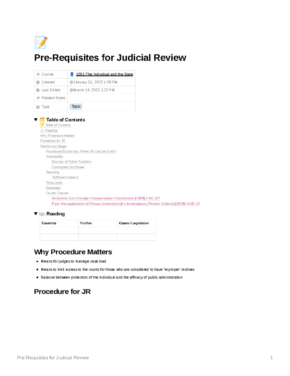 JR Pre-Requisites - JR Pre-Requisites - Ë Pre-Requisites For Judicial ...