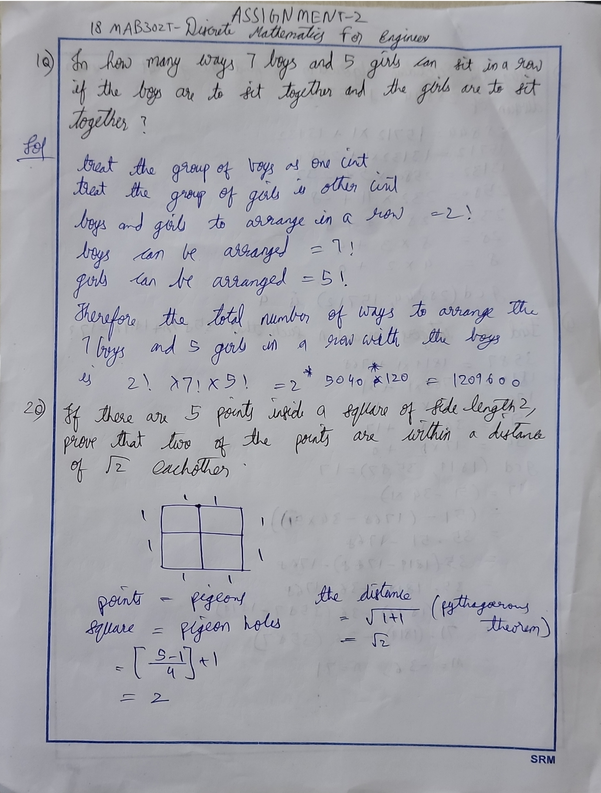 discrete mathematics nptel assignment solutions